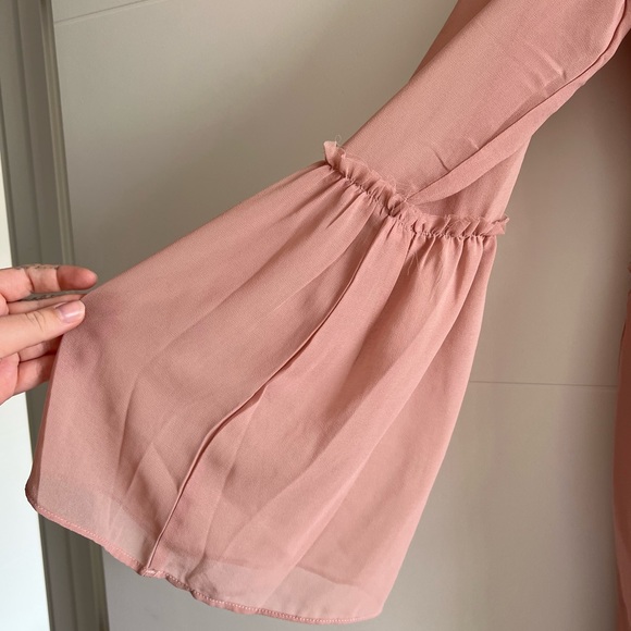 Tobi Pink Babydoll Lace Up Dress - XL - Picture 3 of 9